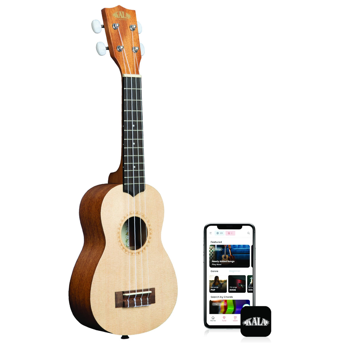 Kala 15S Satin Mahogany Spruce Top Ukulele (KA-15S-S)
