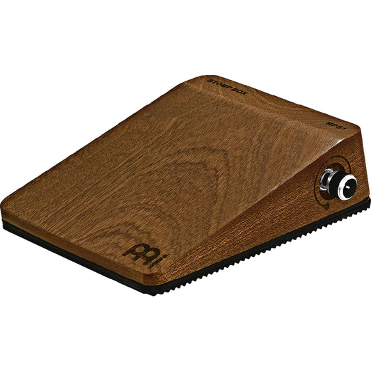 Meinl Percussion Analog Stomp Box for Multi-instrumentalists with Passive Piezo Pickup — Create Rhythmic Patterns — Features Mahogany Body and Quarter-inch Input/Output Jacks, MPS1