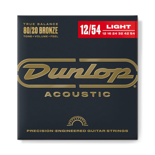 Jim Dunlop 80/20 Bronze 12-54 Acoustic Guitar Strings