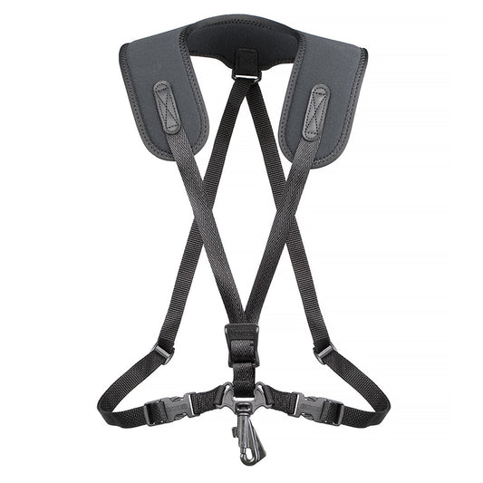 Neotech Super Harness - Regular - Swivel Hook - Saxophone Strap – Adjustable Strap for Bass Clarinet Harness, Saxophone Accessories, Black - Made in USA