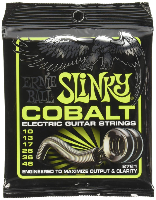 Ernie Ball Electric Guitar Strings - Slinky Cobalt - Gauge 10-46 - 2721 - 2 Pack