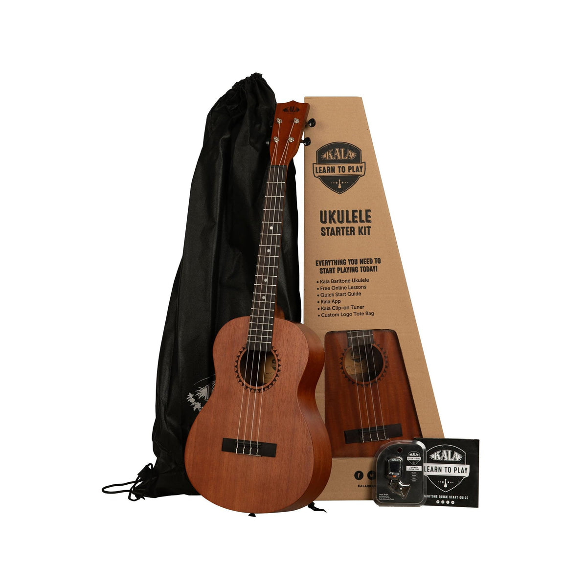 Kala LTP-B Learn-to-Play Baritone Ukulele Starter Kit