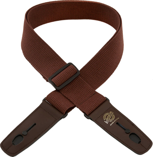 Lock-It Straps LIS-048C2-BRN/BRN Guitar Strap - Brown
