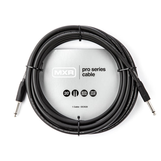Other Stage or Studio Cable, Black, 20 Feet (DCIX20)