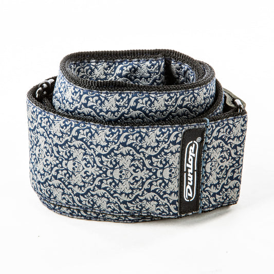 Jim Dunlop Jacquard Fleurs De Skull Guitar Strap (D6715)