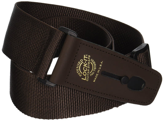 Lock It LIS006P2BRNBRN Professional 2" Polypro Strap with Locking Ends, Brown
