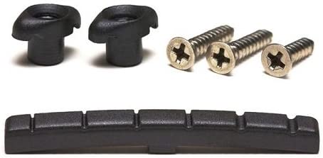 Graph Tech Tusq XL Slotted Nut And Retainer Pak Black