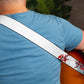 Levy's Leathers 2" Wide Polyester Guitar Strap; Cherry Blossoms & Snow Motif (MPD2-116)