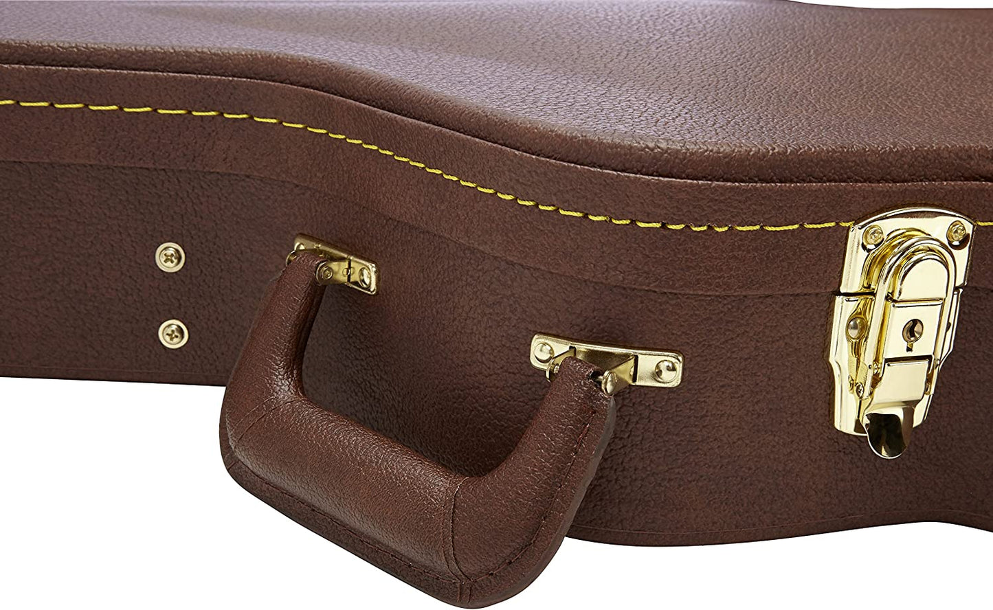 Gator Cases Deluxe Hard-Shell Wood Case for 335 Semi-Hollow Guitars; Brown Exterior (GW-335-BROWN)