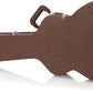 Gator Cases Deluxe Hard-Shell Wood Case for 335 Semi-Hollow Guitars; Brown Exterior (GW-335-BROWN)
