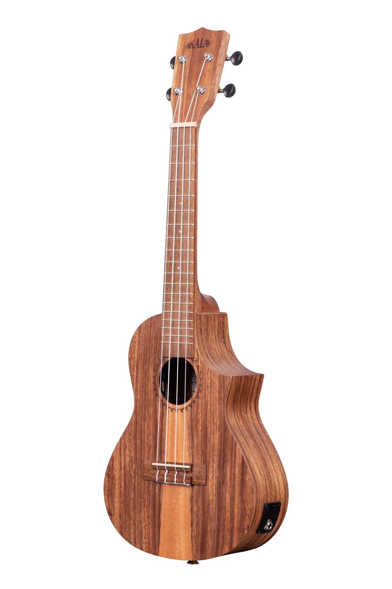 Teak Tri-Top Concert Ukulele w/ Cutaway & EQ