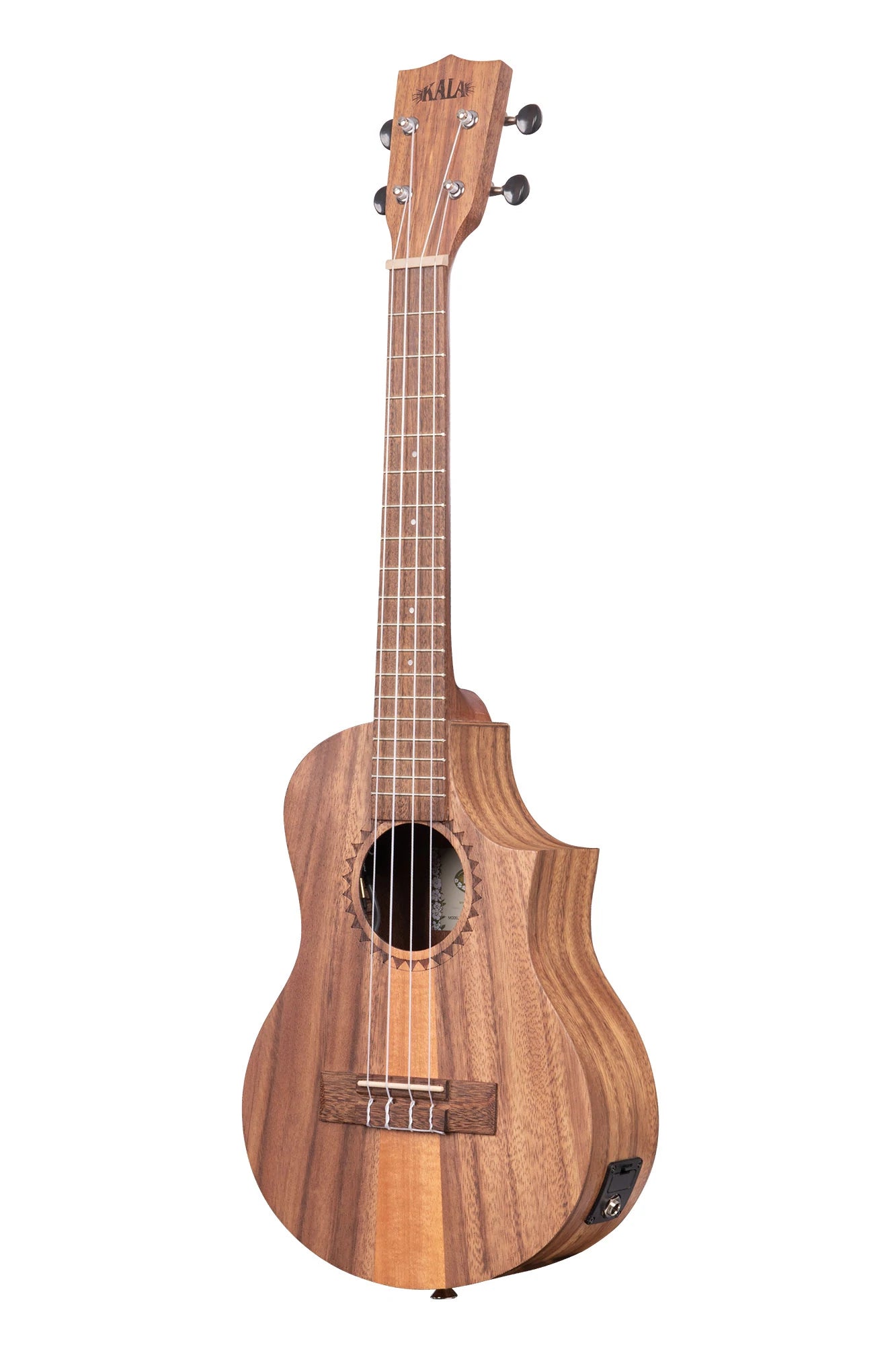 Teak Tri-Top Tenor Ukulele w/ Cutaway & EQ