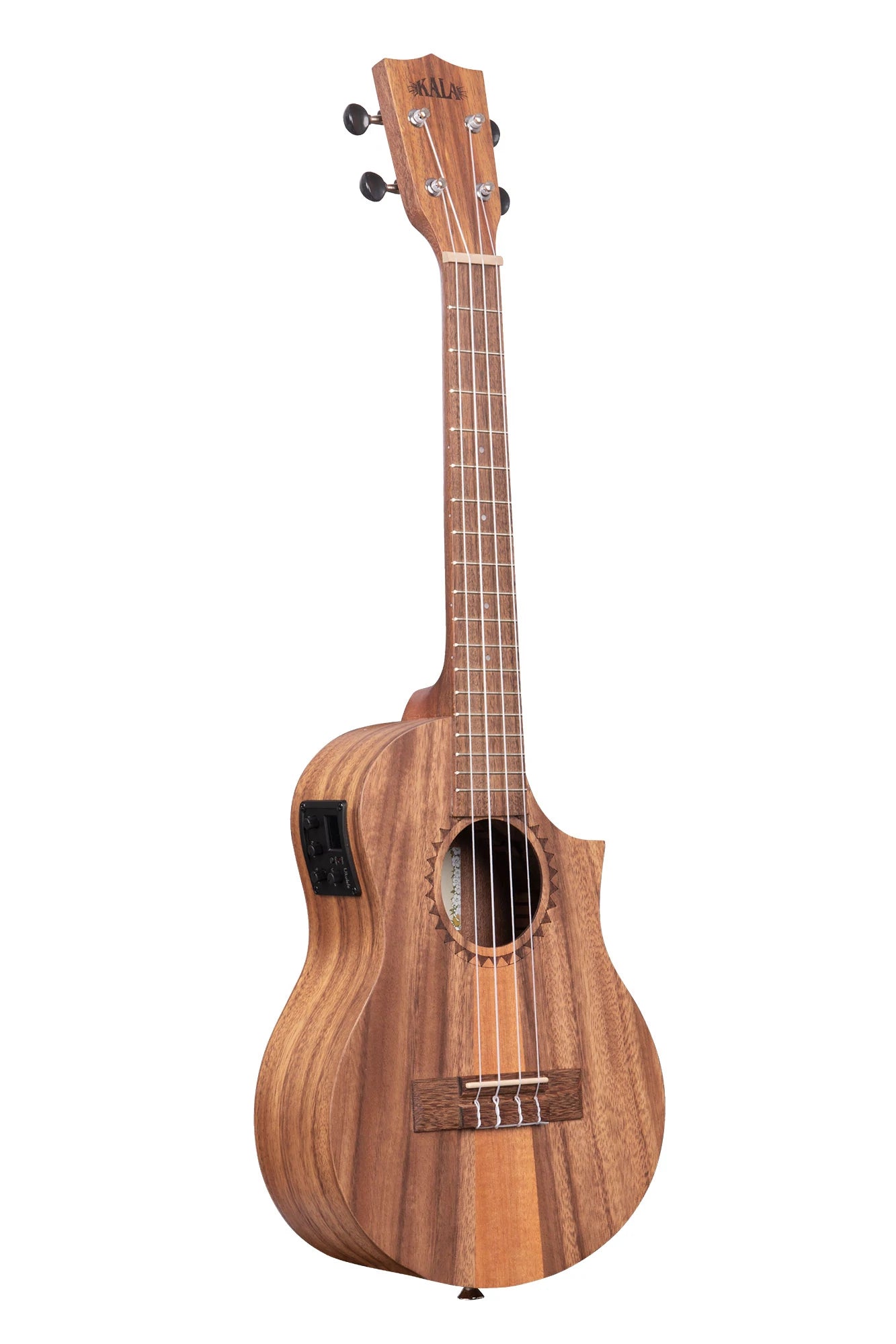 Teak Tri-Top Tenor Ukulele w/ Cutaway & EQ